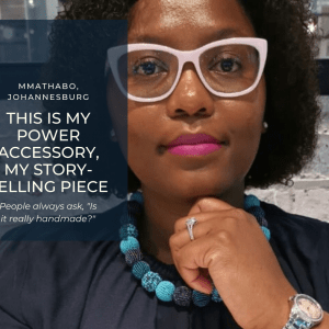 First Lady Teal Ball Necklace