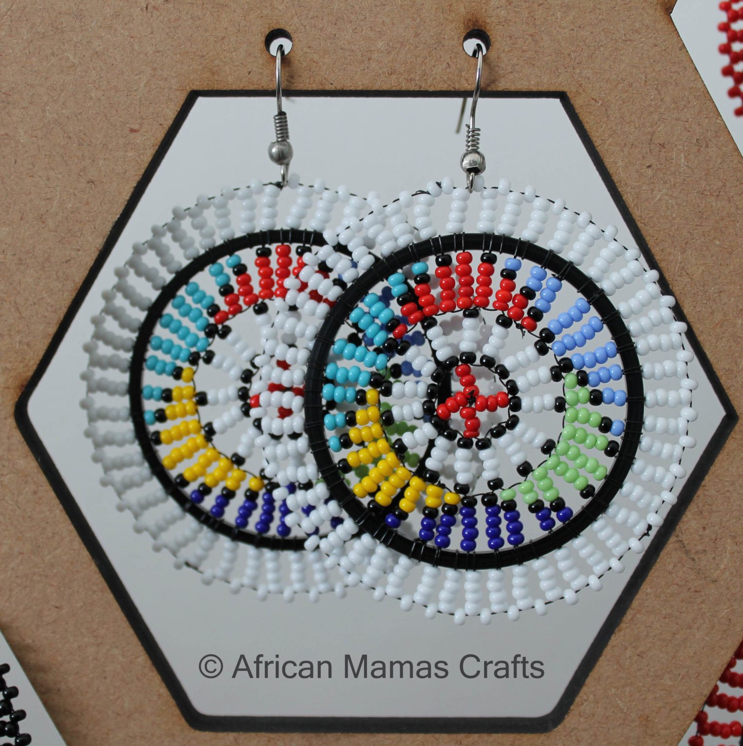 Traditional Round Zulu Earrings - African Mamas Crafts