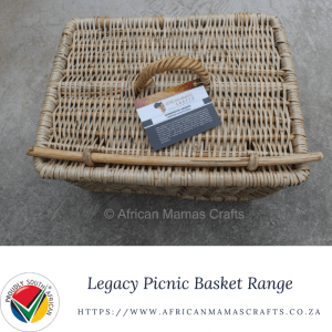 Square Stick Closure Picnic Basket - The Legacy Range