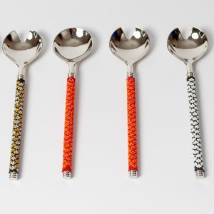 Beaded Salad Server Set